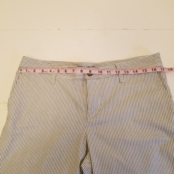 GAP Women's Girlfriend Khaki Ankle Stretch Pants Stripes Size 10 - Picture 7 of 14